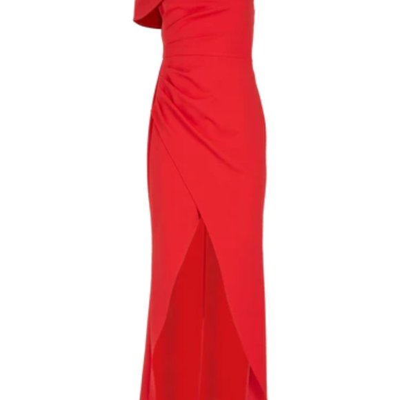 BCBGMAXAZRIA Asymmetrical Off-Shoulder Evening Gown - Picture 6 of 6